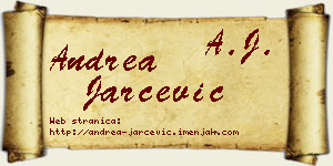 Andrea Jarčević vizit kartica
